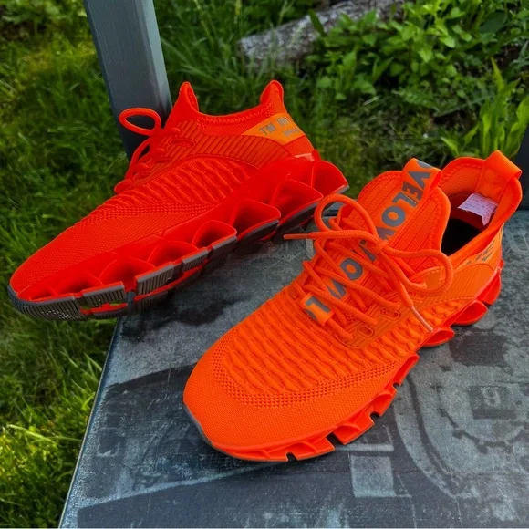 Womens Slip on Running Walking Shoes Blade Tennis Casual Fashion Sneakers - Picture 3 of 11